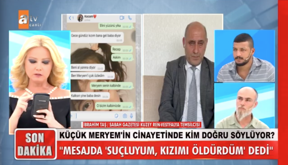 muge anli da kucuk meryem in annesi melisa ile recep in sok yazismalari sizdi